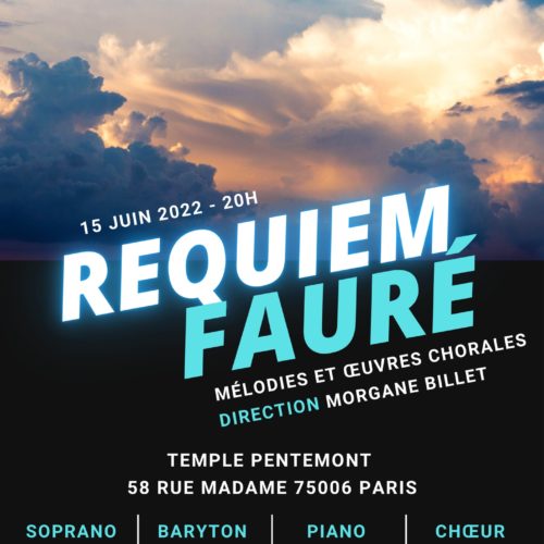 Concert Gabriel Fauré à Paris le 15 juin 2022